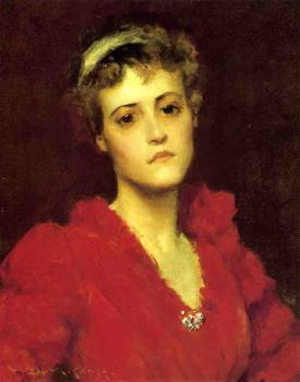 威廉 梅裡特 查斯 The Red Gown 威廉 梅裡特 查斯 The Red Gown